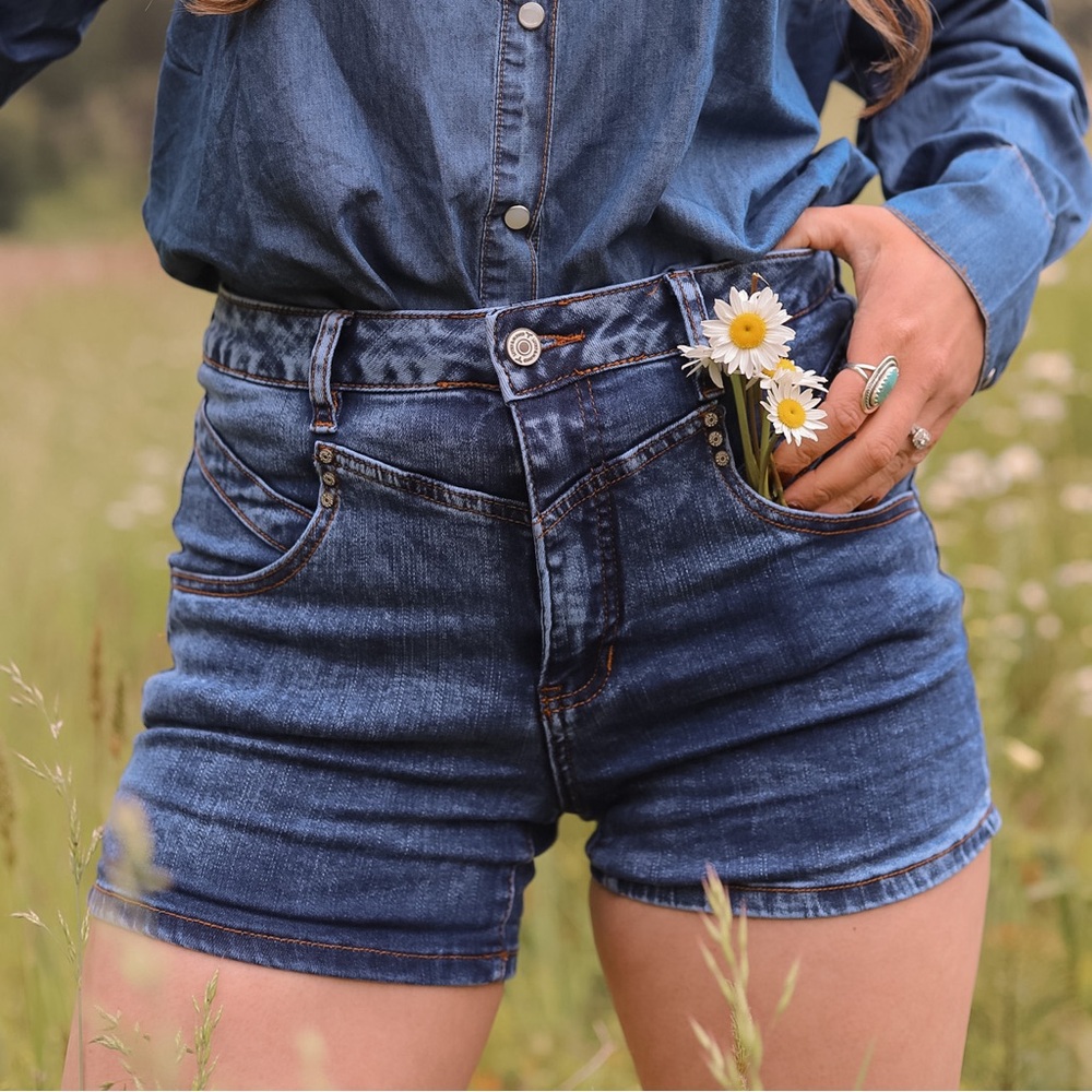 Denim shorts
